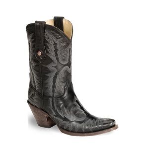 Corral Women’s Boots; Black; Goat; Stitched